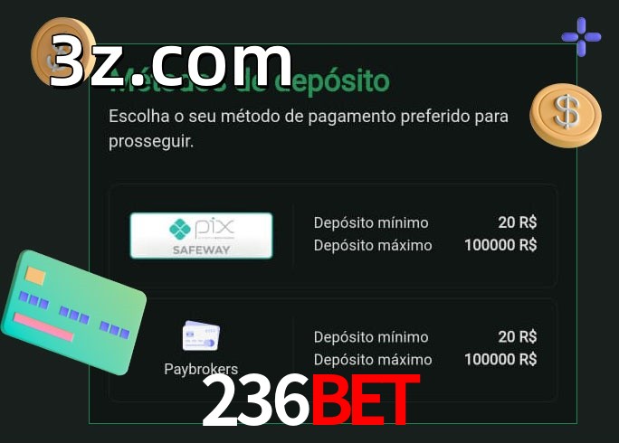 O cassino 236BETbet oferece uma grande variedade de métodos de pagamento